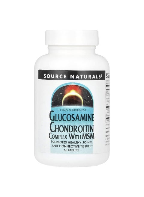 Source Naturals, Glucosamine Chondroitin Complex With MSM, 60 Tablets