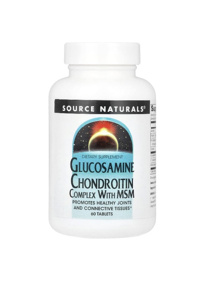 Source Naturals, Glucosamine Chondroitin Complex With MSM, 60 Tablets