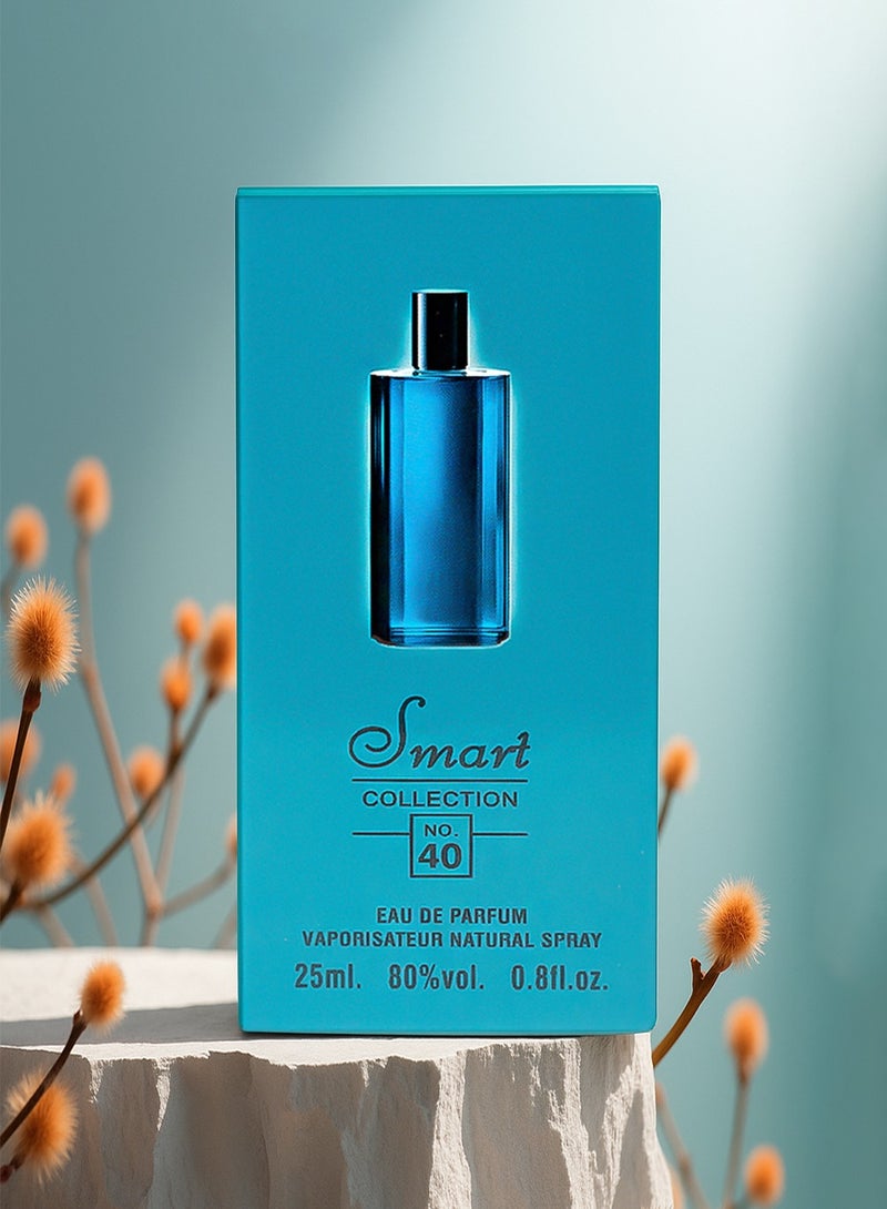 Smart collection Fresh Cool Water Perfume Smart Collection No. 40 Men’s Long Lasting Perfume – 25ml | Woody & Citrus Scent | Eau De Parfum - Image 2