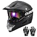 OUMURS DOT Youth Dirt Bike HelmetKids ATV Helmets with Gloves Goggles for Youth Boys Girls 514 AgesFour Wheeler Helmet Kids Motocross BMX MX UTV Snowmobile Go Kart Riding Racing Skateboard Black - Image 2
