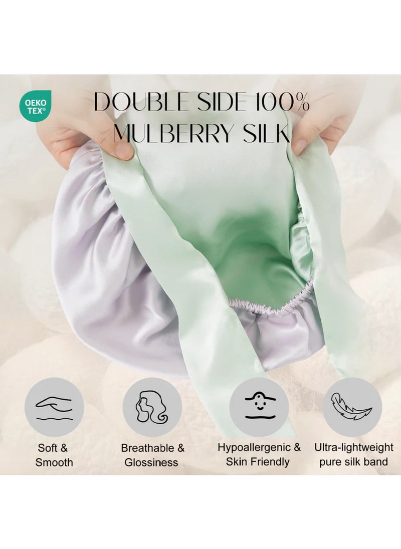 ZIMASILK 100% Double Layered Silk Sleep Cap  - Image 2