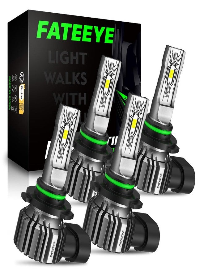 FateEye 9005 9006 LED Light Bulbs Combo 20000LM 9005/HB3 High Beam 9006/HB4 Low Beam Bulb LED Fog Light Kit 1:1 Size 6500K Super Bright Bulb Kit - Image 1