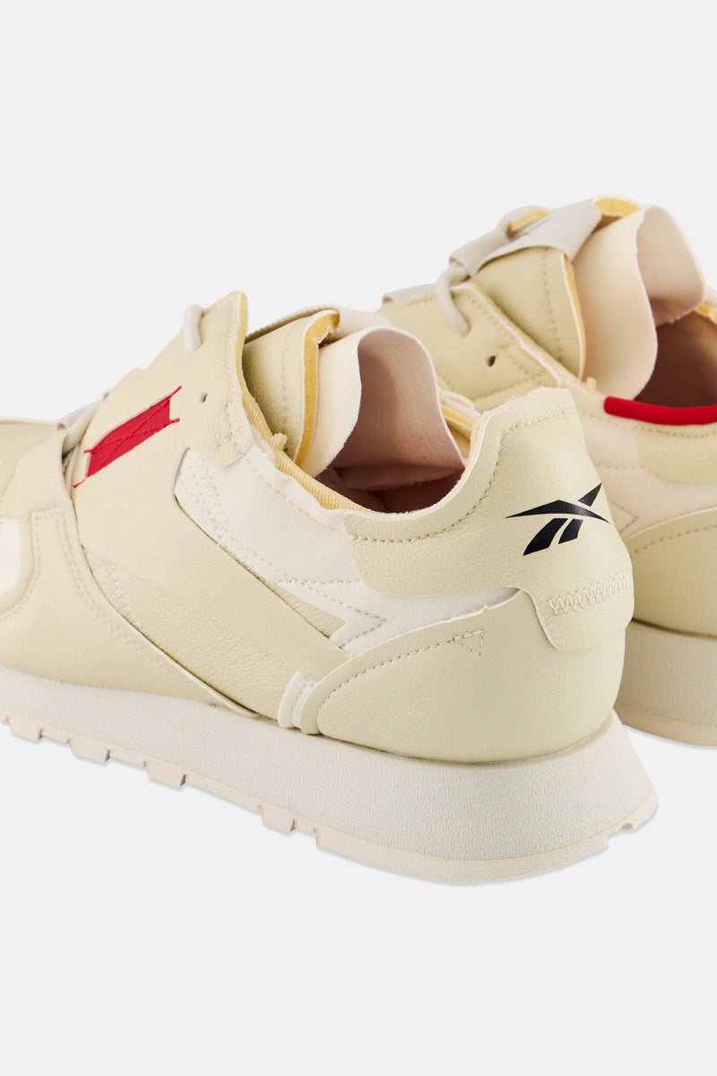 Reebok Men Classic Vegan Lace Up Running Shoes, Beige  - Image 3
