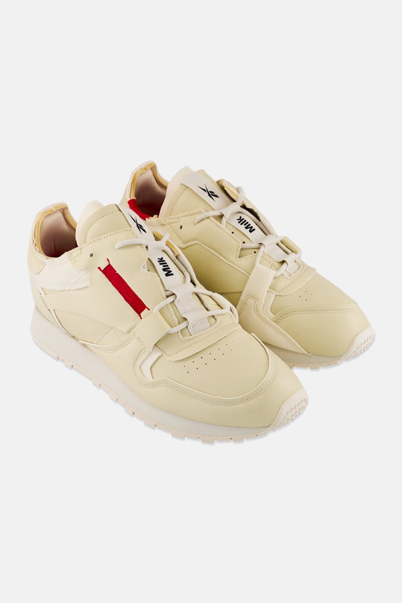 Reebok Men Classic Vegan Lace Up Running Shoes, Beige  - Image 1