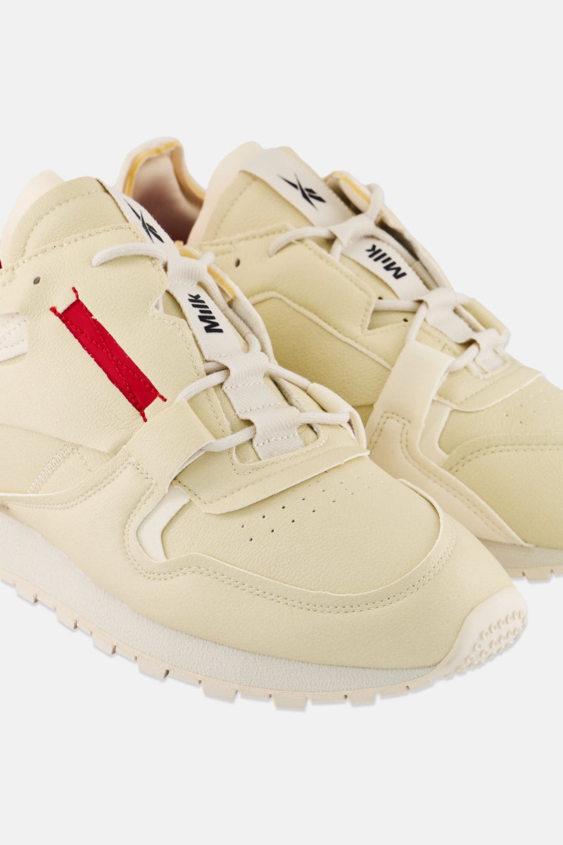 Reebok Men Classic Vegan Lace Up Running Shoes, Beige  - Image 4