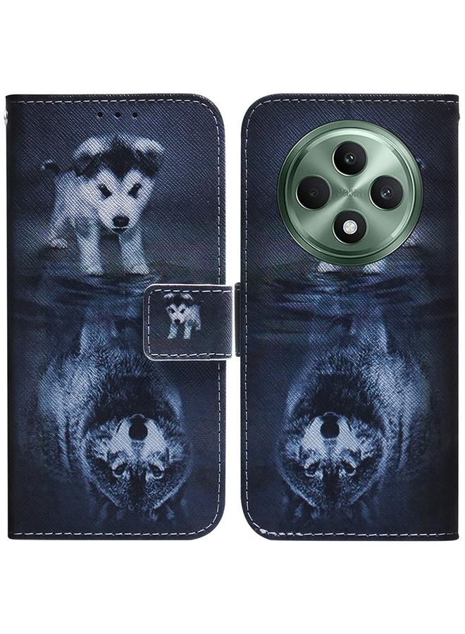 اس-توب جراب هاتف OPPO Reno12 F 5G، جراب هاتف جلدي قابل للطي برسومات ملونة - Image 1