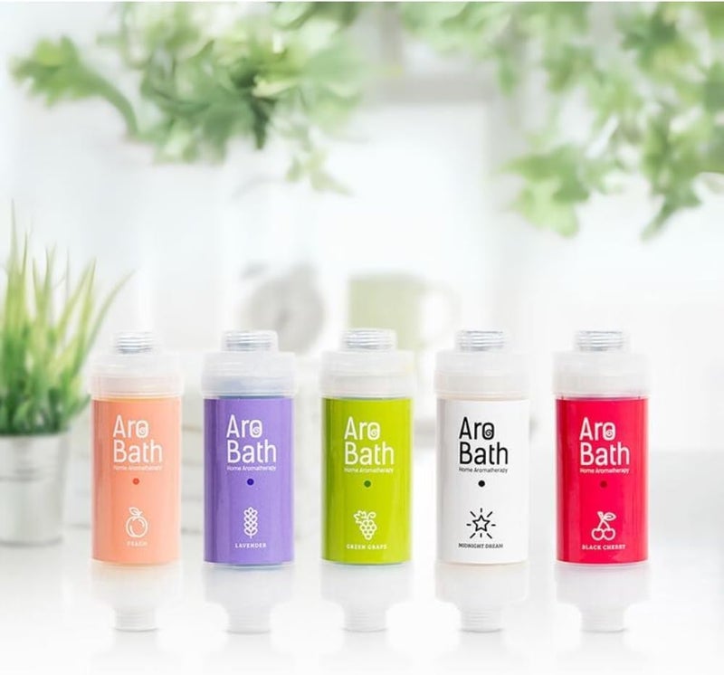 Dewbell [ ] AroBath Vitamin Shower Filter (Black Cherry) - Filters Chlorine that causes Hair Thinning, Atopic Dermatitis/Revitalizes and Nourishes Skin | Made in Korea - Image 3