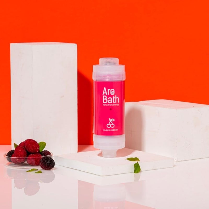 Dewbell [ ] AroBath Vitamin Shower Filter (Black Cherry) - Filters Chlorine that causes Hair Thinning, Atopic Dermatitis/Revitalizes and Nourishes Skin | Made in Korea - Image 1