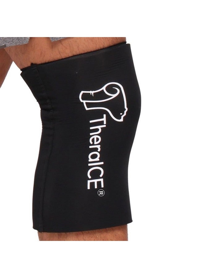 TheraICE TheraICE Knee Ice Pack Wrap Compression Sleeve for Injuries, Reusable Gel Cold Packs Brace Also for Elbow, Ankle & Calf - Flexible Cold Wrap Recovery for Meniscus, ACL, MCL Pain Relief (M)  - Image 1