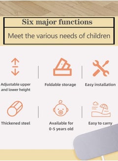 Gonice Toddler Bed Rails, Foldable Bed Rail for Toddlers, Baby Bed Rail Guard with Reinforced Anchors, Travel Bed Rails for Cribs, Twin, Double to etc Grey 120cm（1PCS）  - Image 3