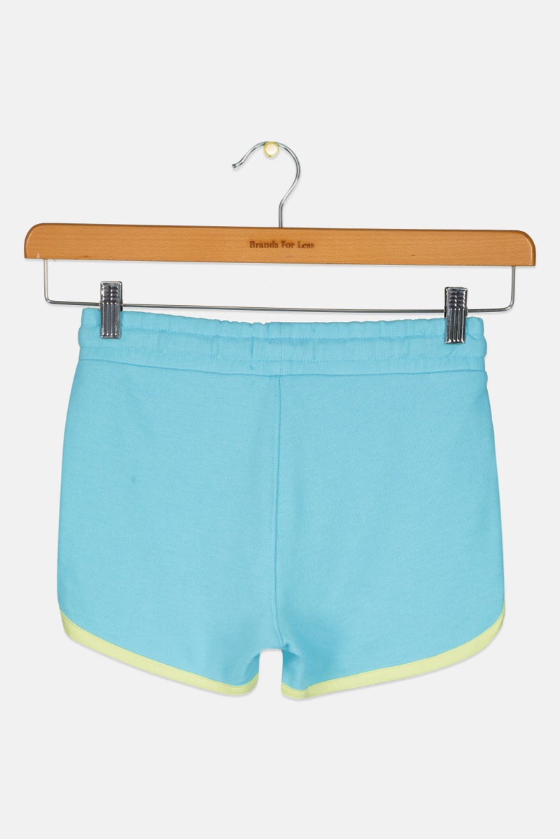 Levi's Kids Girl Plain Knit Basic Shorts, Blue - Image 3