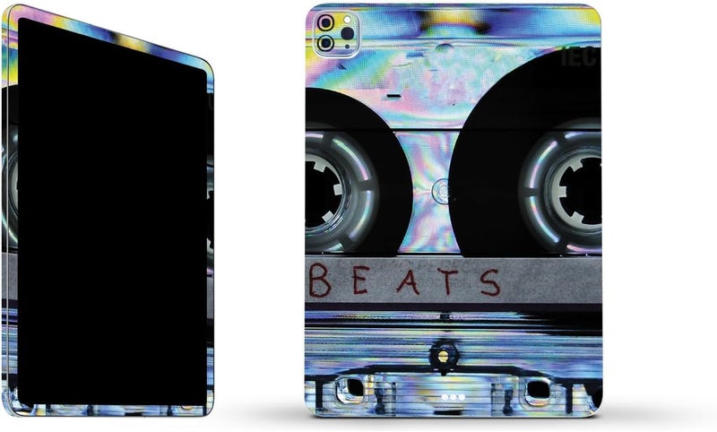 مايتي سكينز غلاف فينيلي قوي من MightySkins متوافق مع Apple iPad Pro 11" M2 الجيل الرابع (2022) - تصميم Holo Cassette | واقي، متين، وفريد من نوعه | سهل التطبيق | مصنوع في الولايات المتحدة الأمريكية - Image 1