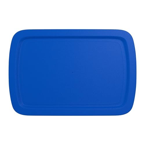 MRX Solutions Replacement Lid fits Pyrex 9x13 C233 Easy Grab Glass Casserole Baking Dish Container with Cut-Out Handles, for 3-Quart Model C-233-PC (Blue) - Image 1