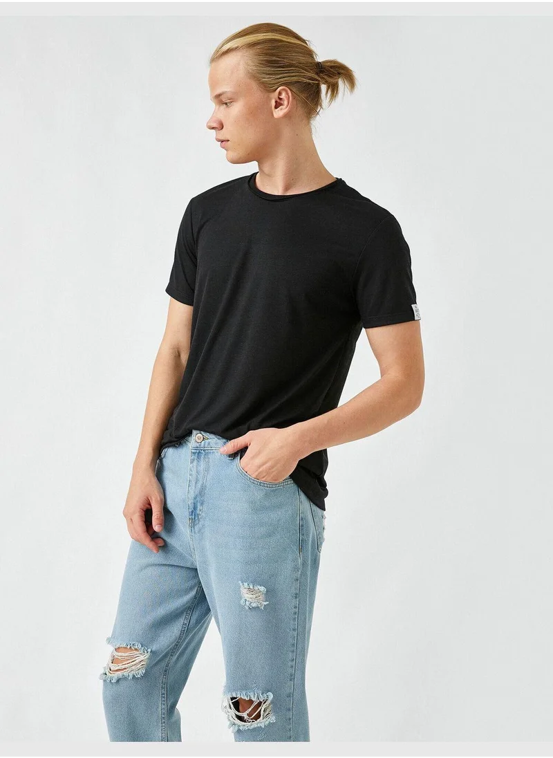 كوتون Slim Fit Basic T-Shirt