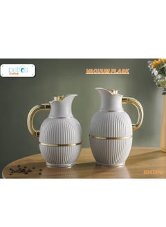 petros Royal Camel 2 Piece Thermos Set 1L + 0.7L Light Grey/Gold 
