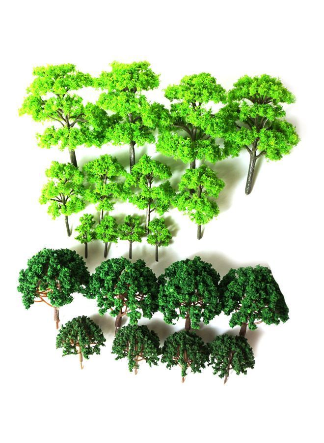 NIBEMINENT 20-Piece Artificial Model Tree Set - Image 1