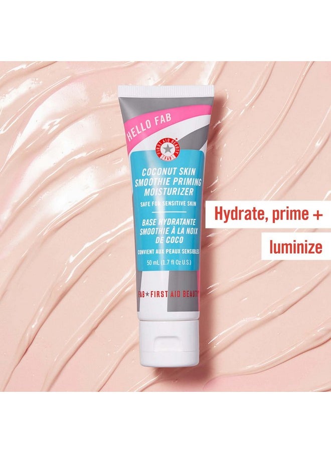 First Aid Beauty - Hello Fab Coconut Skin Smoothie Priming Moisturizer 2 In 1 Moisturizer And Makeup Primer 1.7 Oz. - Image 1