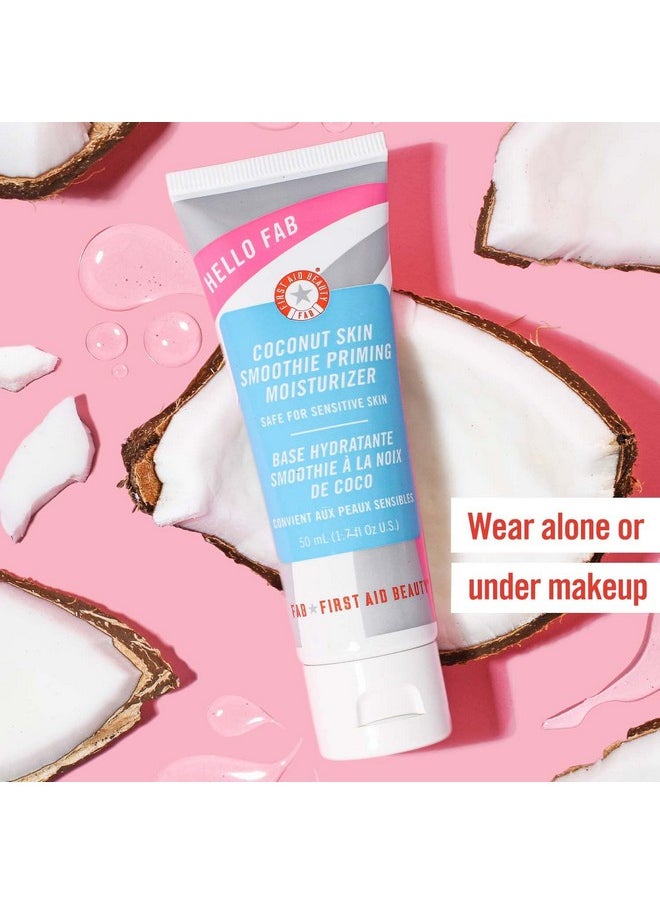 First Aid Beauty - Hello Fab Coconut Skin Smoothie Priming Moisturizer 2 In 1 Moisturizer And Makeup Primer 1.7 Oz. - Image 1