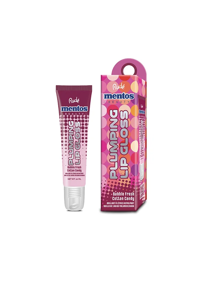 روود Mentos Plumping Lip Gloss - Bubble Fresh Cotton Candy