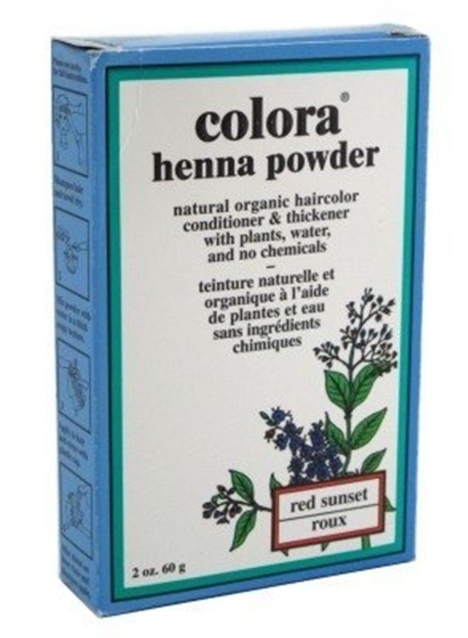 Colora Henna Powder Hair Color Red Sunset 2 Ounce (59ml) (6 Pack) - Image 2