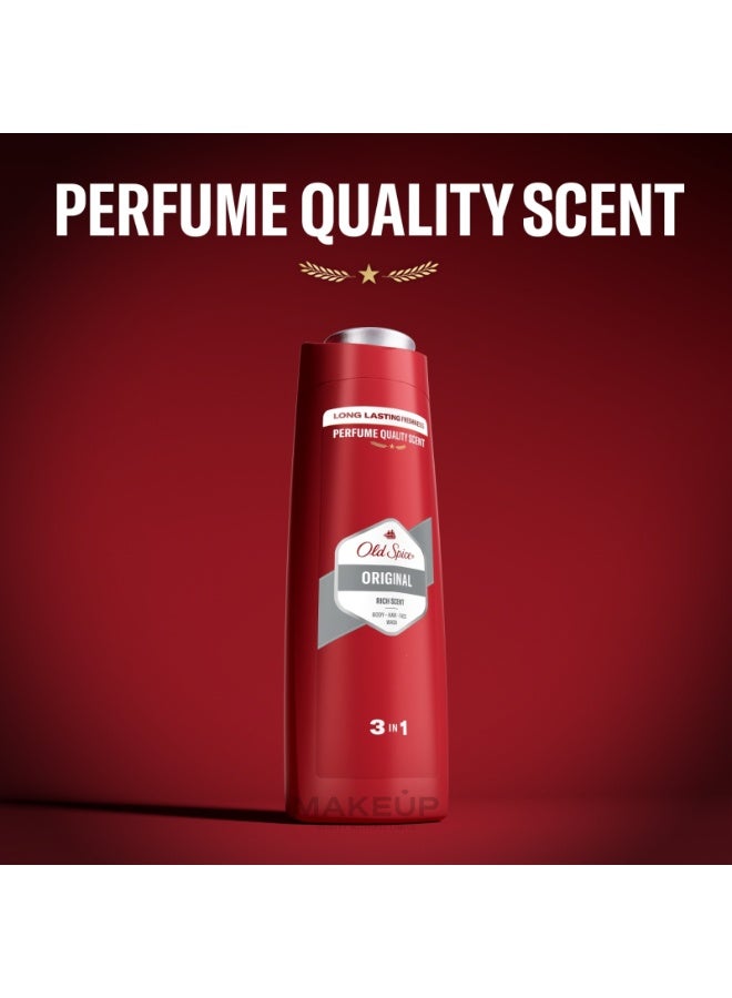 Old Spice Original 3-in-1 Shower Gel for Hair, Face and Body 400 ml - Image 2