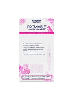 Nutramax Proviable Digestive Health Supplement Kit with Multi-Strain Probiotics and Prebiotics for Cats and Small Dogs, With 7-Strains of Bacteria, 15 mL Paste and 10 Capsules