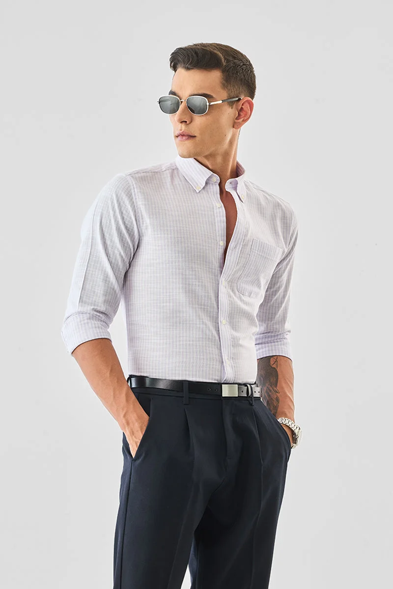 SNITCH Luxe 100% Cotton Slim Fit Shirt