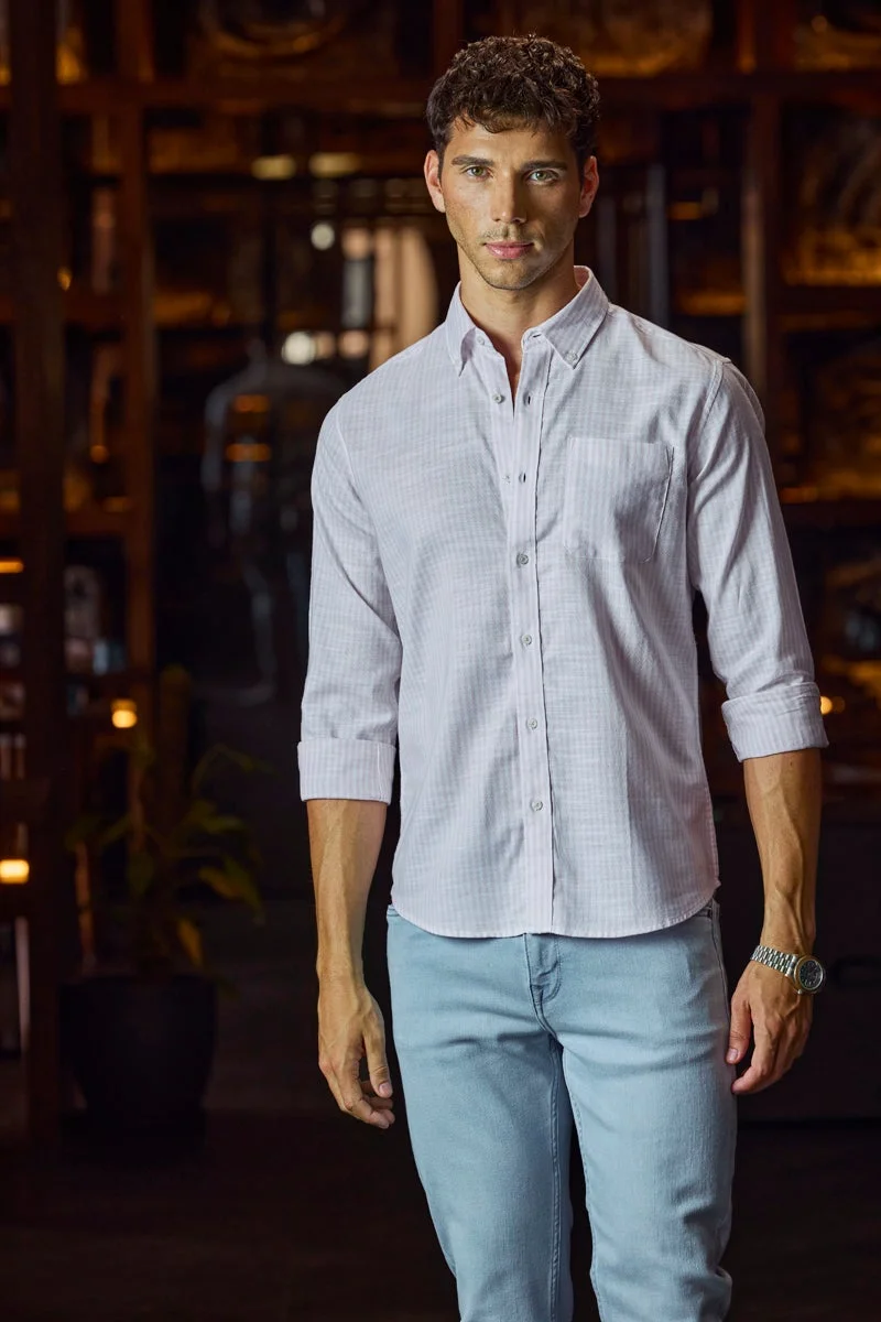 SNITCH Luxe 100% Cotton Slim Fit Shirt