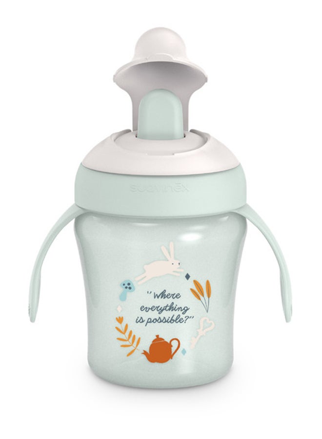 SUAVINEX Baby Training Cup With Rigid Spout & Removable Handles Spill-Proof Ergonomic Shape Designed For Small Hands 6M+ 200Ml Pink - Image 1