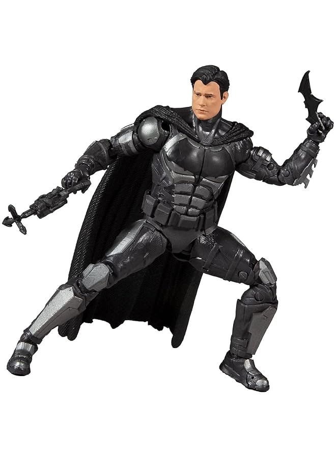 بانداي لعبة دي سي كوميكس ماكفارلين من فيلم رابطة العدالة باتمان Tmp 15096، شخصية أكشن 7 بوصات، بروس واين، حصرية للأطفال من سن 12 عامًا فما فوق، متعددة الألوان - Image 1