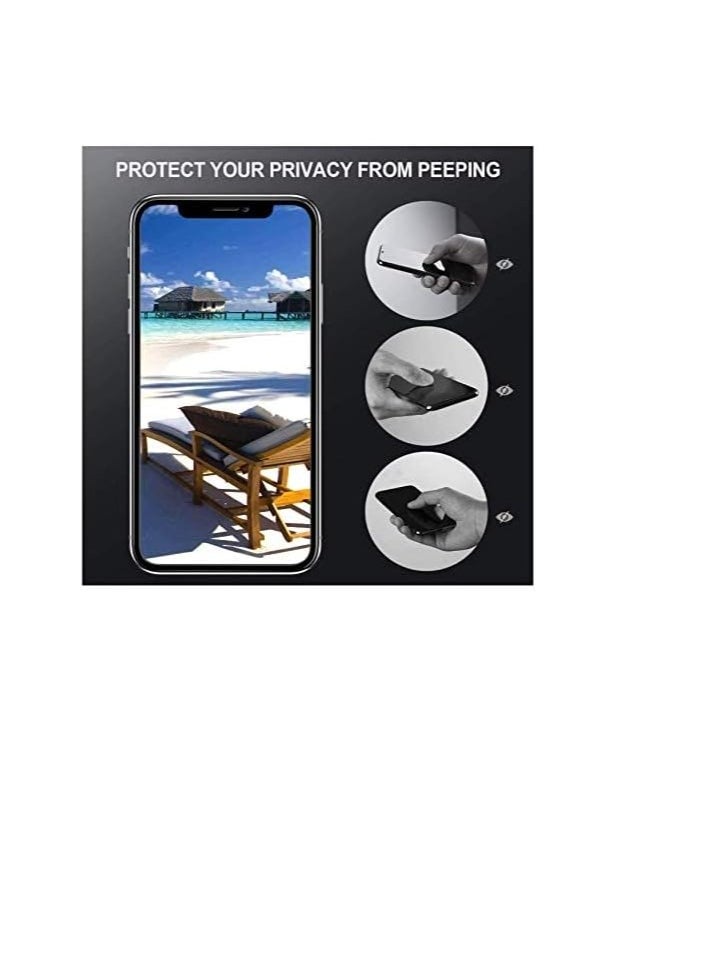 Privacy Screen Protector, Full Coverage Case Friendly Super Clear Anti-Spy 9H Hardness Tempered Glass Screen Protectors for iPhone Xs Max iPhone 11 Pro Max