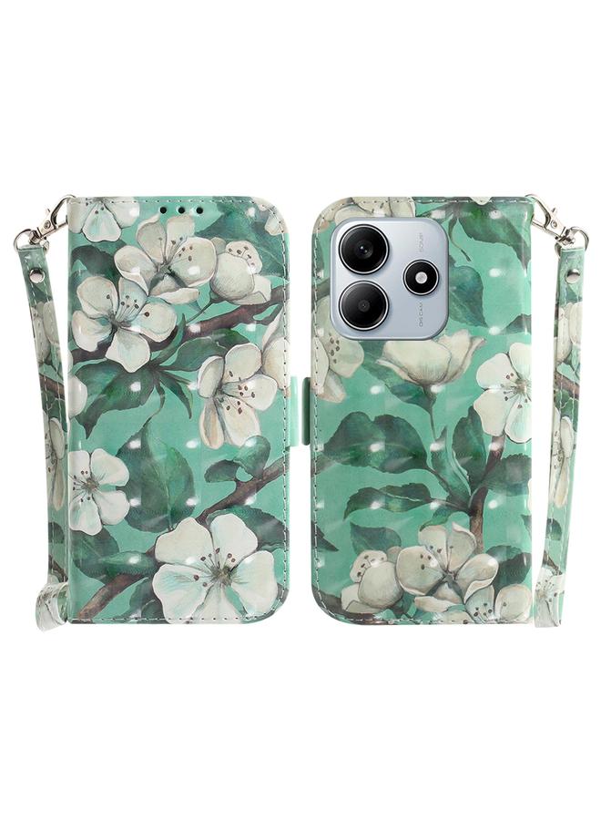 اس-توب جراب لهاتف Redmi Note 14 5G، جراب جلدي ملون ثلاثي الأبعاد قابل للطي - Image 1