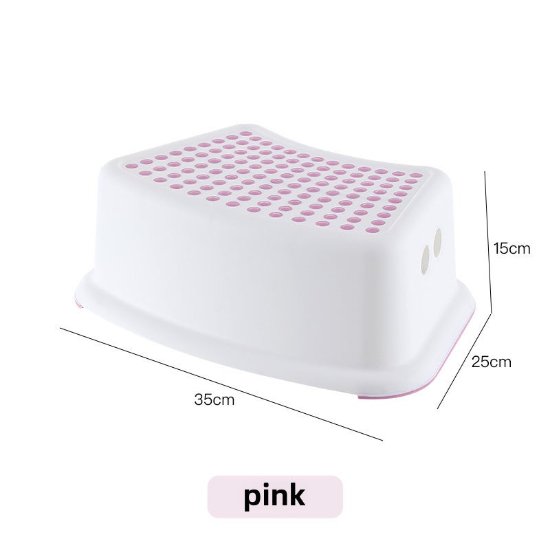 Generic Multi-Use Thickened Non-Slip Toilet Stool Coral pink 