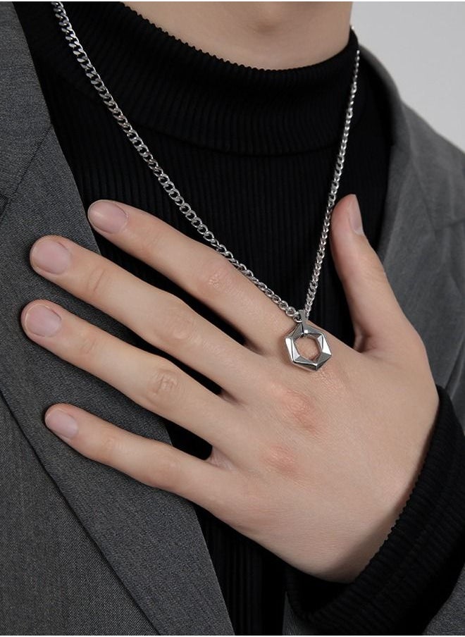 DUNISO Fashionable Pendant Necklace Chain Cool Sweater Chain for Men and Women Jewelry Gift for Lover and Friend  - Image 2