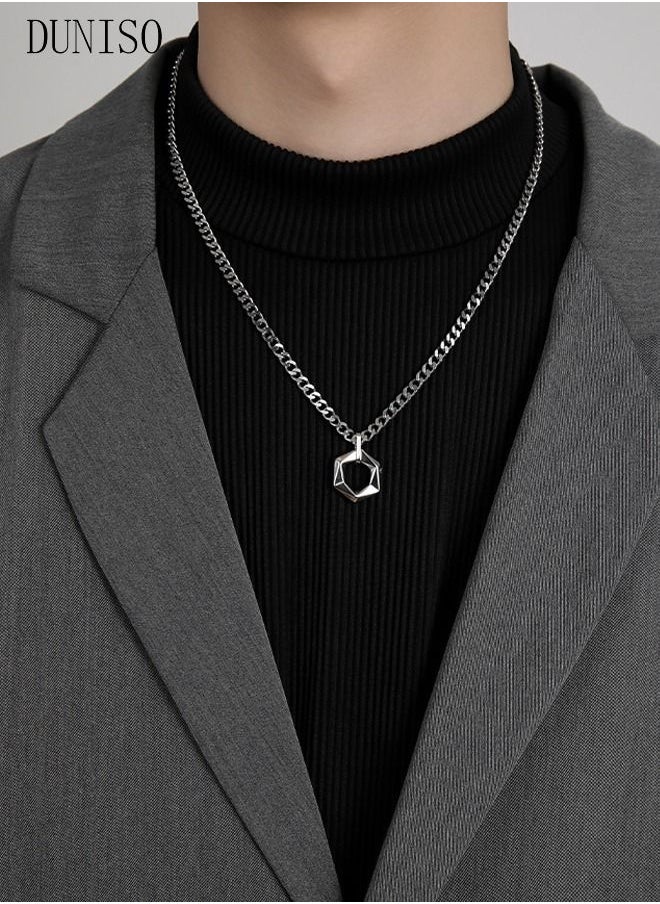 DUNISO Fashionable Pendant Necklace Chain Cool Sweater Chain for Men and Women Jewelry Gift for Lover and Friend  - Image 3
