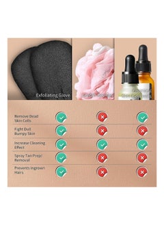 KHAJUL 3-Piece Natural Silk Magic Body Cleaner Scrub exfoliating bath glove  - Image 5