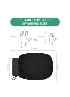 KHAJUL 3-Piece Natural Silk Magic Body Cleaner Scrub exfoliating bath glove  - Image 2