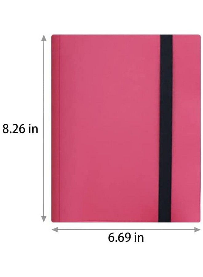 JARAGAR Trading Cards Album Binder Jaragar 4 Pockets Pu Leather Card Binder Holder 20 Sheets Band Closure Card Storage Case Holds Up To 160 Cards Fit For Tcg Baseball Football Cards  - Image 4