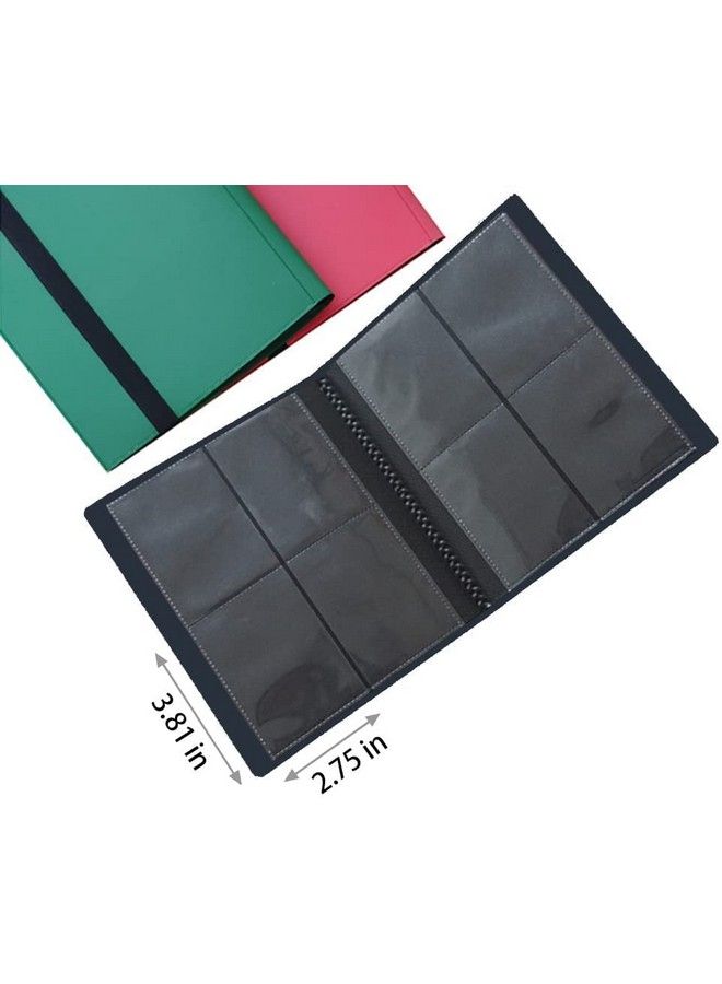 JARAGAR Trading Cards Album Binder Jaragar 4 Pockets Pu Leather Card Binder Holder 20 Sheets Band Closure Card Storage Case Holds Up To 160 Cards Fit For Tcg Baseball Football Cards  - Image 3