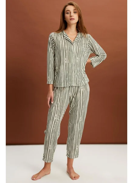 Alexander Gardi Striped Pajama Set (B22-143USU)