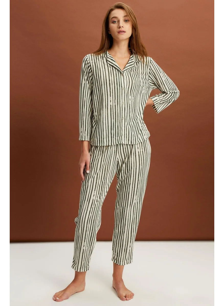 Alexander Gardi Striped Pajama Set (B22-143USU)