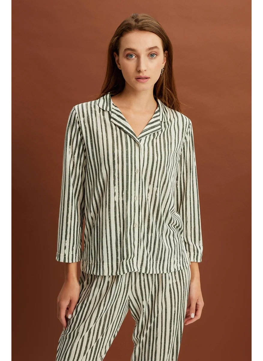 Alexander Gardi Striped Pajama Set (B22-143USU)