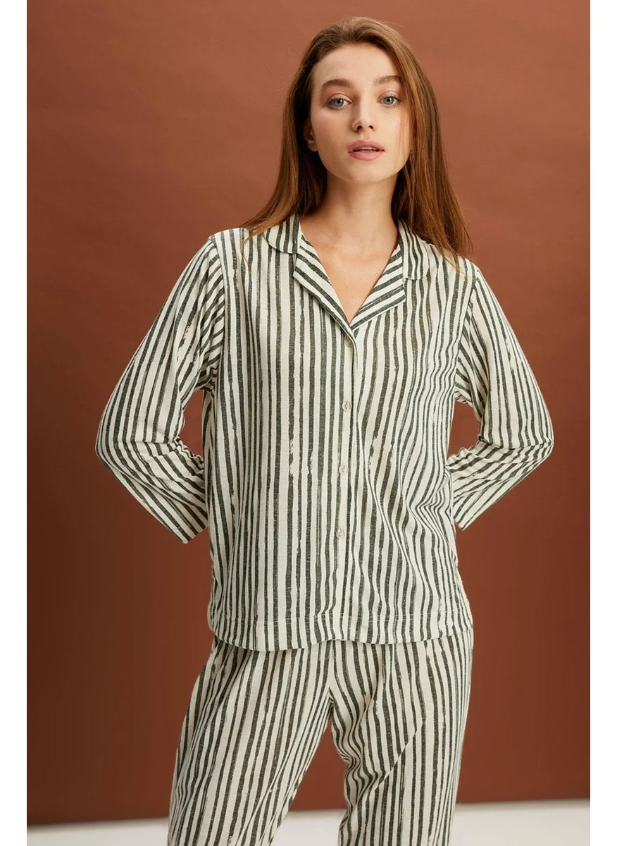 Alexander Gardi Striped Pajama Set (B22-143USU)