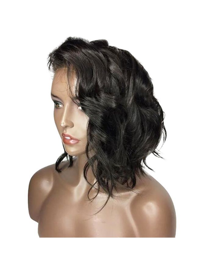 NIBEMINENT Brazilian Less Lace Front Full Wig Black 22x18x3centimeter - Image 2