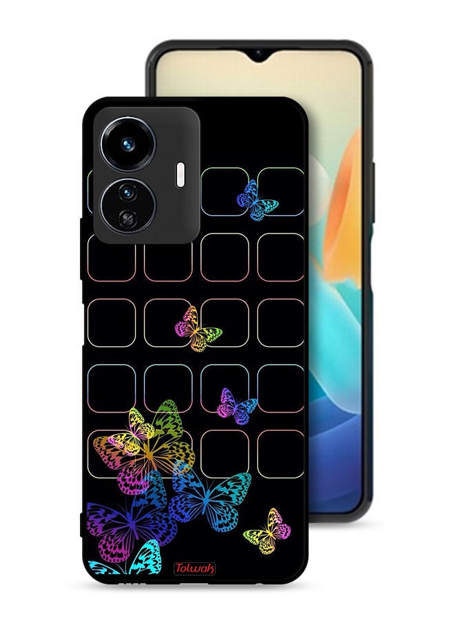 Tolwak Vivo Y77 5G Protective Case Cover Colorful Butterflies - Image 1