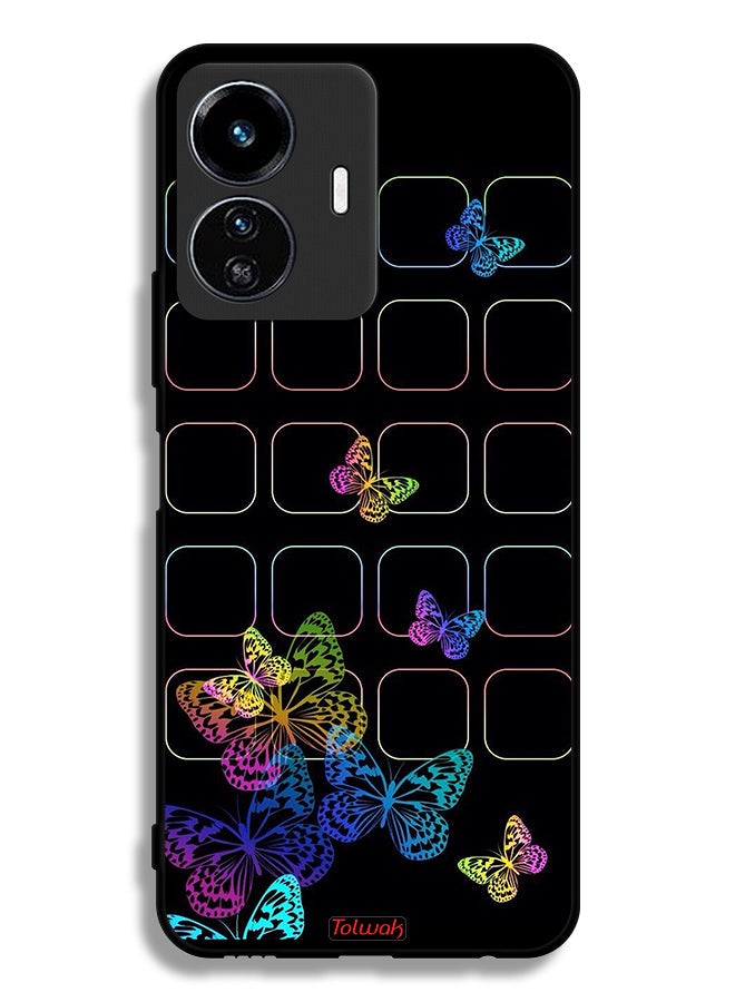 Tolwak Vivo Y77 5G Protective Case Cover Colorful Butterflies - Image 2