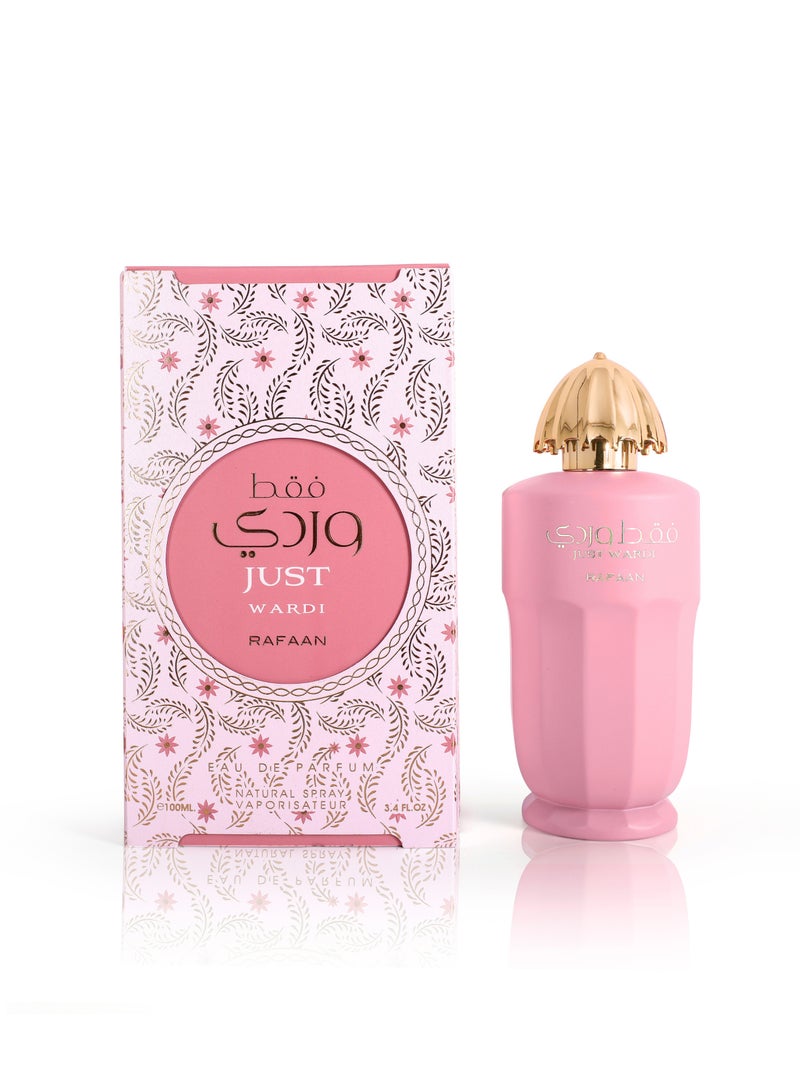 RAFAAN Just Wardi by Rafaan – Luxurious Floral Fruity Eau de Parfum | Lychee, Blackcurrant, Rose & Vanilla | Long-Lasting Women’s Perfume – 100ML - Image 5