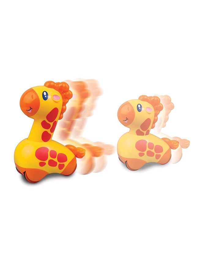Happy Kids Little Learners Press And Go Animals - Zooming Action, Rubberized Wheels, Works On Hard Floor And Carpet, 12m+  - Image 3