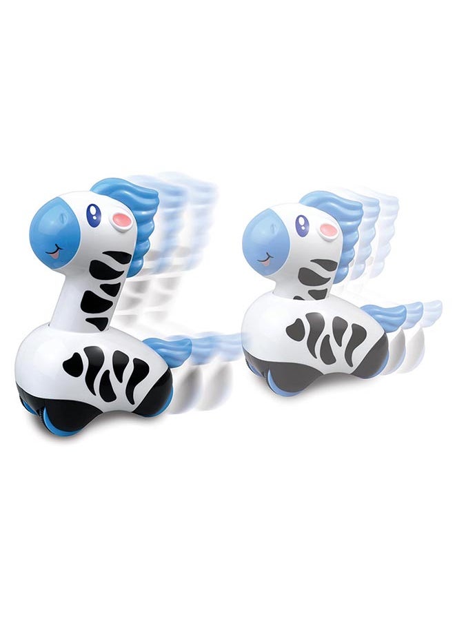 Happy Kids Little Learners Press And Go Animals - Zooming Action, Rubberized Wheels, Works On Hard Floor And Carpet, 12m+  - Image 4