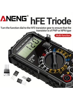 ANENG SZ308 Digital Multimeter, High Precision Electrical Maintenance Tester, AC/DC Voltage Current Resistance Multifunction Meter, Battery Powered (Without Battery), ≤36V Operating Voltage  - Image 3
